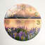 "Mountain Lake", horloge murale en verre-2006764287