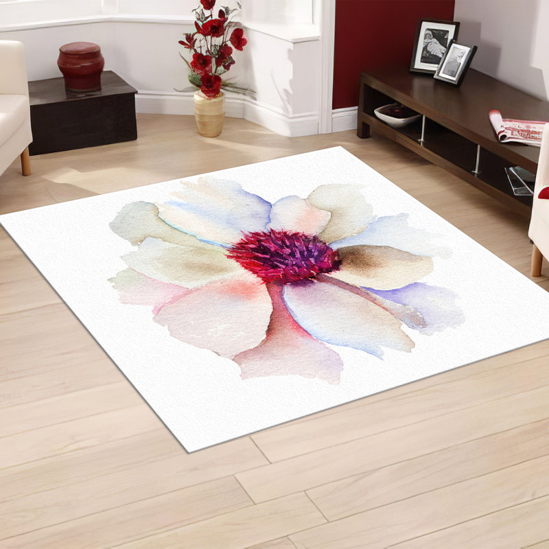 Soft Pile Printed Rug Featuring an Intricate Geometric Pattern Ideal for Adding a Warm and Cozy Touch to Any Indoor Space in Your Home