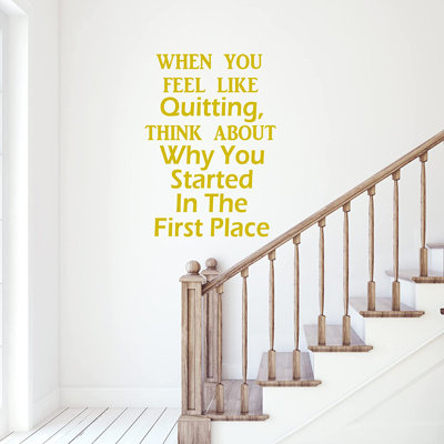 Adhésif décoratif «When you Feel Like»