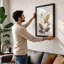 Single Stem in Gold Botanical - Framed Print-87206709-87206697