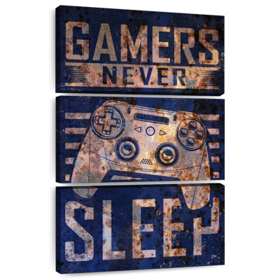 Senne Gamers Never Sleep Typography