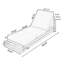 Chaises longues de patio Position, en bois d'acacia massif, ensemble moderne en teck pour piscine