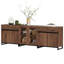 Buffet moderne avec tablettes réglables et tiroir, armoire de rangement 3 en 1 avec portes en verre, armoire à café pour le salon, cuisine-1808403959