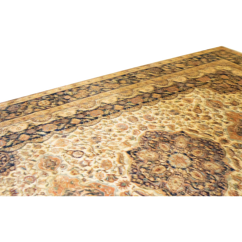 Tapis rectangulaire en laine noué à la main