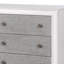 Commode moderne rustique gris et blanc vieilli