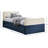 Ivy Velvet Upholstered Twin Trundle / Storage Bed-1107134026