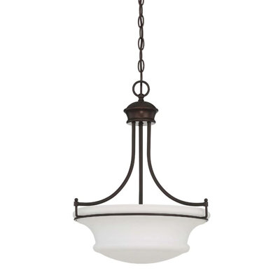 Luminaire suspendu cylindrique à 3 lumières
