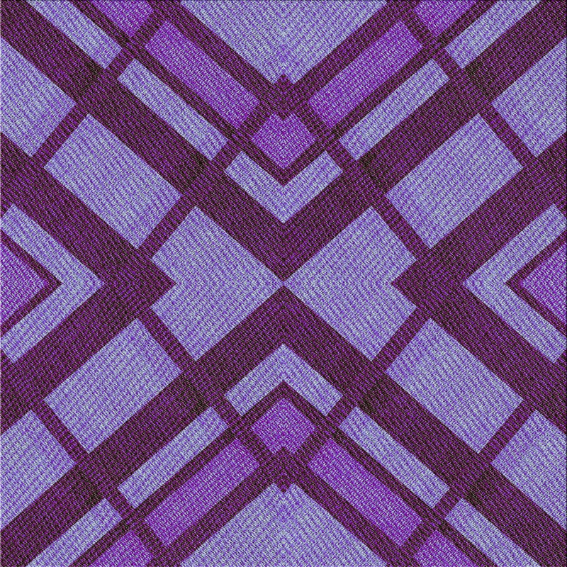 Tapis abstrait mauve, Carré 8 pi
