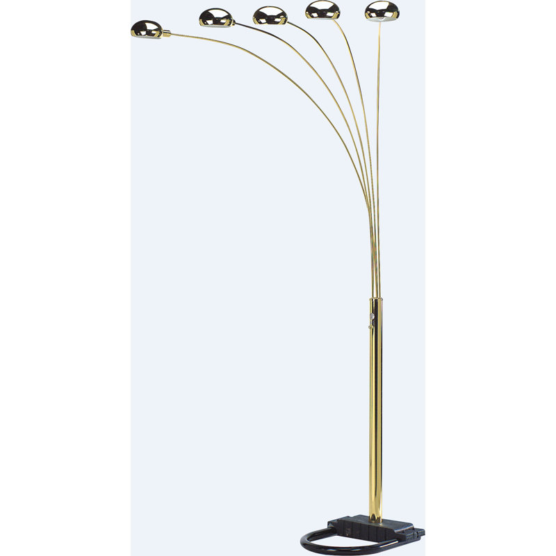 Mehik 76'' Traditional Floor Lamp, Gold
