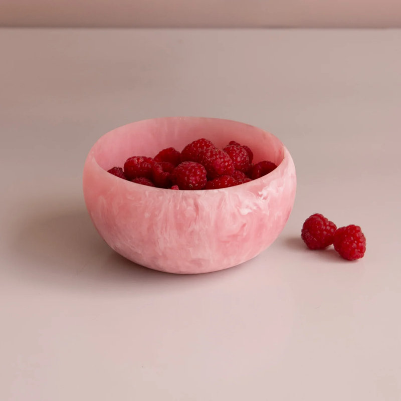 Mini bol rond en résine RESIN, Framboise