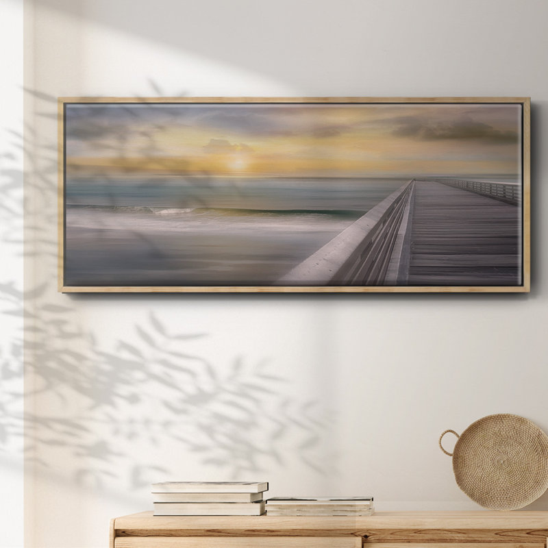 Sundown- Framed Canvas 403181WC, Naturel, H 24 po x l 60 po x P 1,5 po