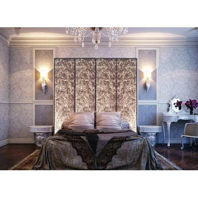 84'' W x 84'' H 4 - Panel Solid Wood Folding Room Divider