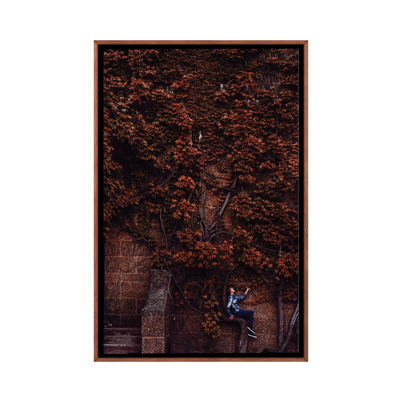 «Unity» par Hobopeeba - reproduction de photo, Toile avec cadre en bois brun classique, Pas de tapis