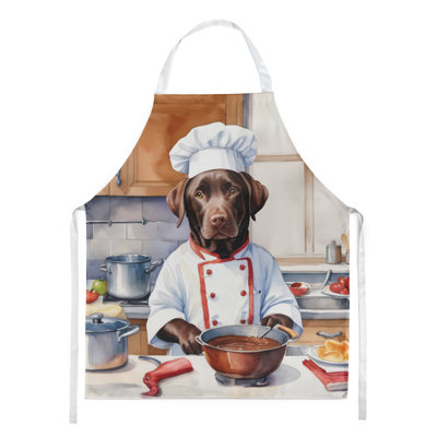 Tablier chocolat Labrador Retriever The Chef