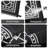 Waterproof Reversible Outdoor Rug 9x12ft – Durable Edgeed Plastic Straw Patio Carpet – Washable, Non-Slip, Fade & Mark Resistant – With Carry Bag & Stakes – Black and White, USA-1194818189-1194818188
