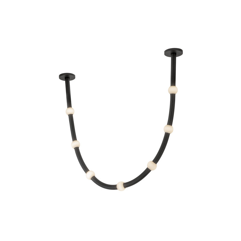 Luminaire suspendu Corda, 78,75 po de largeur, 32 W, 7 lumières