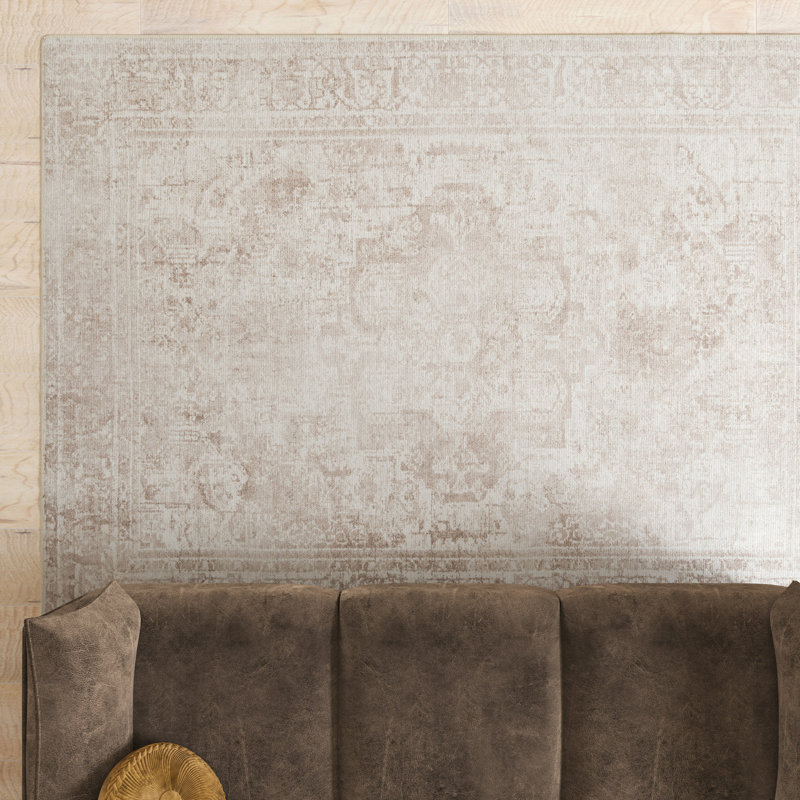 Vintage Look Cotton Flatweave Area Rug, 240cm x 330cm