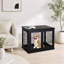 Cage pour chien avec entrée double et porte verrouillable
