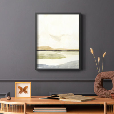 Slate Movement IV Framed Print - Solid Wood