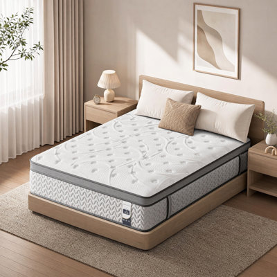 10 Inch Twin Hybrid Mattress , Cool Memory Foam Pocket Spring with Enhanced Lumbar Support, CertiPUR-US & OEKO-TEX Safe, Pressure Relief for Back Pain