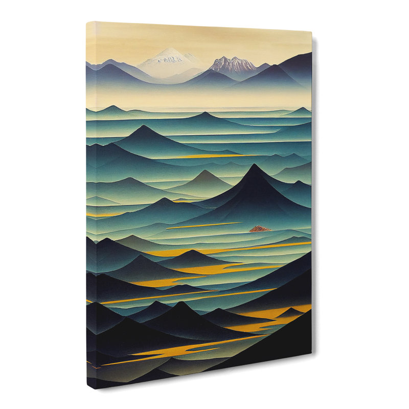 Seascape Painting Tibetan Art - Wrapped Canvas, 60cm H x 40cm W x 3cm D