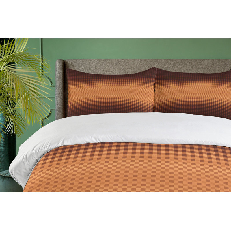 Modern & Contemporary Polyester Geometric Shapes Duvet Cover, Queen