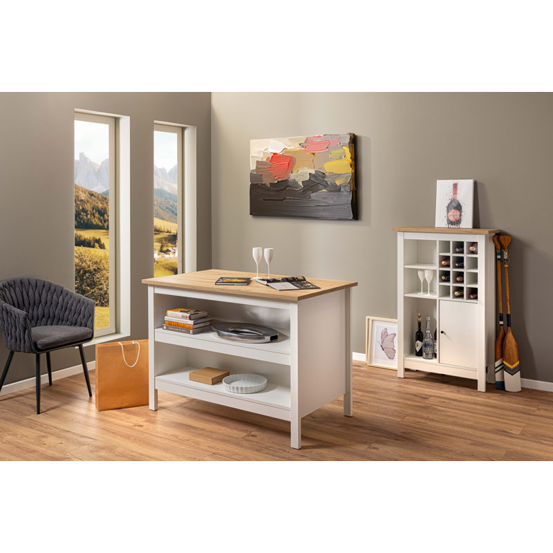 Adaliz Wine Cabinet, White