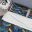 Ensemble de housse de couette moderne à motif de chevrons bleu et bleu II-109155575