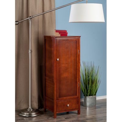 Glasco Solid Wood 1 -Drawer Accent Cabinet