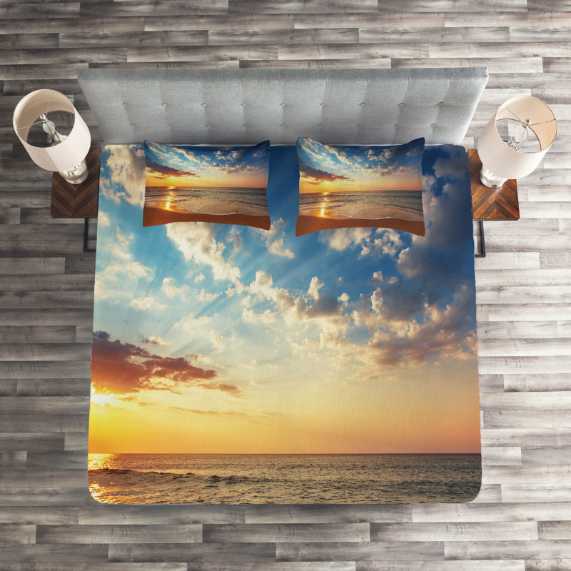 Hypnotic Coastal Polyester Coverlet