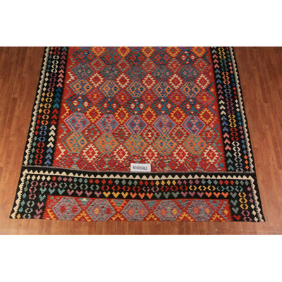 Reversible Wool Kilim Oriental Area Rug 10x13