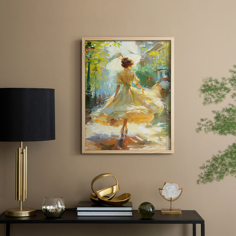 Série DCCCLX III, reproduction encadrée - bois massif, Naturel, H 30 po x l 24 po