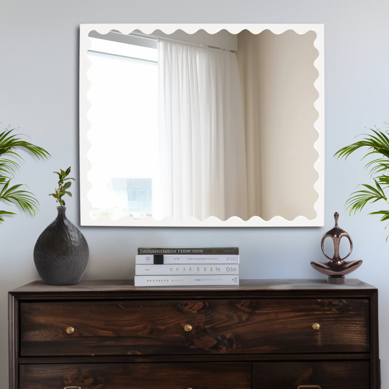 Ailee Rectangle Mirror, White