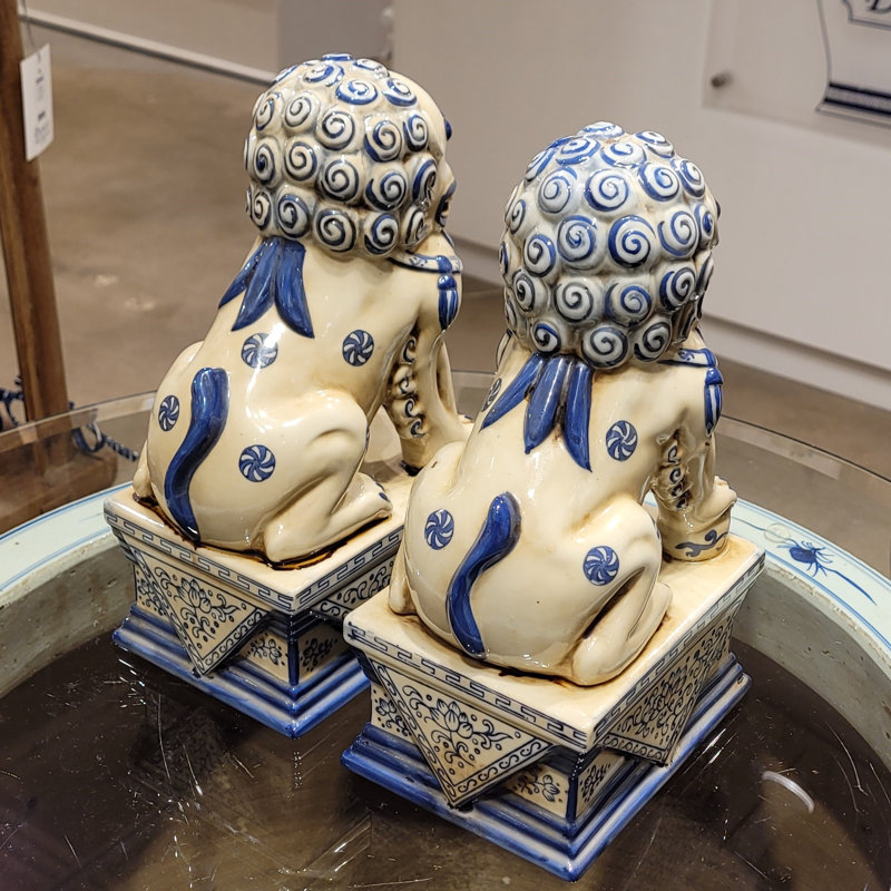 Animals Figurines & Sculptures, White, 9" H x 4" W x 5.5" D