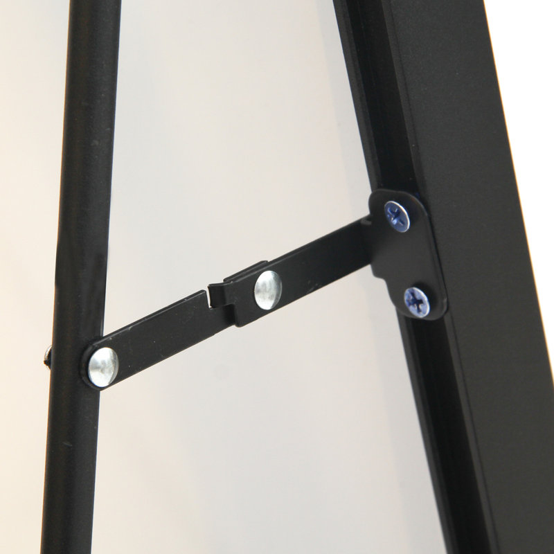 Heulyn Metal Framed Freestanding Full Length Mirror, Black