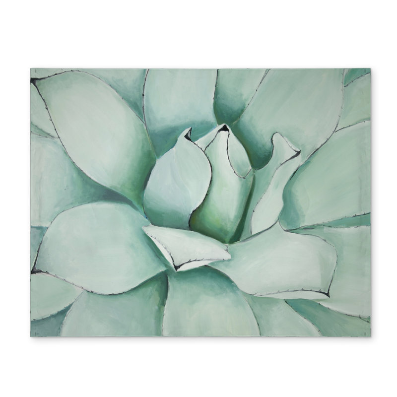 Succulent Closeup Placemat - Contemporary Botanical Decor