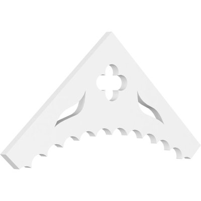 Wellington Signature Urethane Gable Pediment, Primed Tan