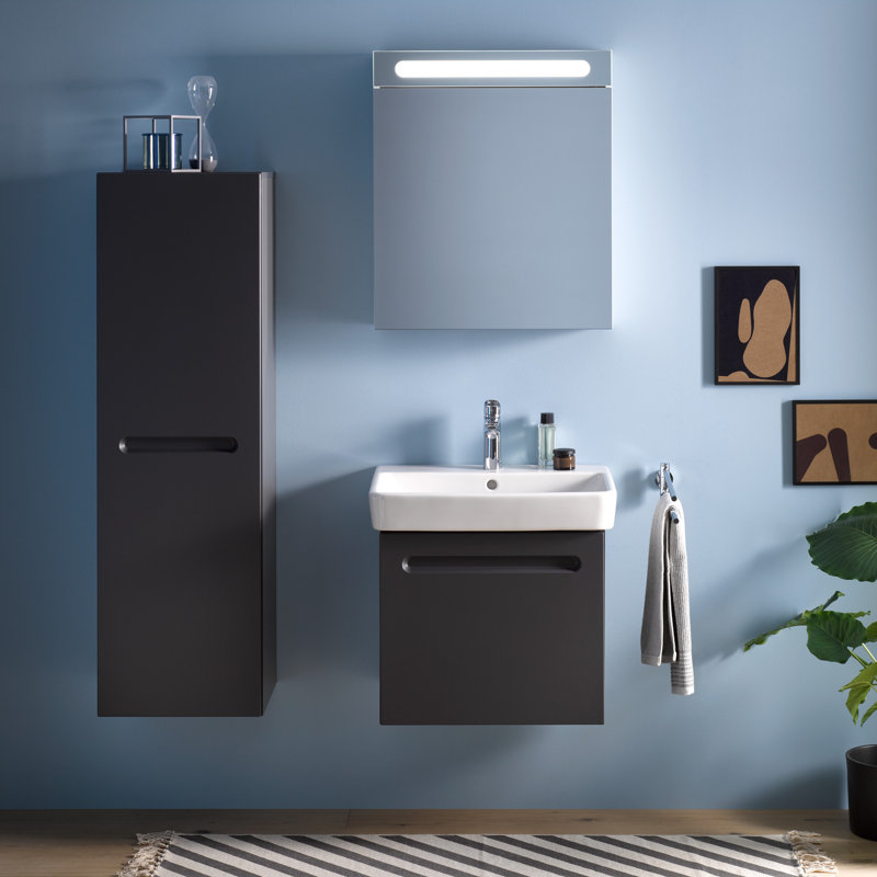 Lavabo de salle de bain mural rectangulaire en céramique avec trop-plein 23,88 po Duravit DuraStyle