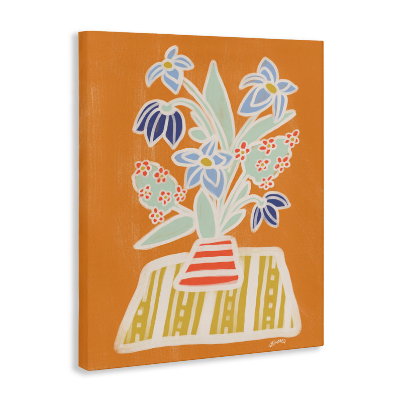 Toile bouquet de fleurs Trea, design par Beki Marquardt, H 20 po x l 16 po