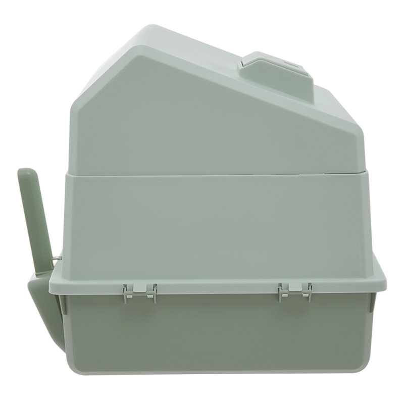 Polyethylene Plastic Enclosed Litter Box with Scoop