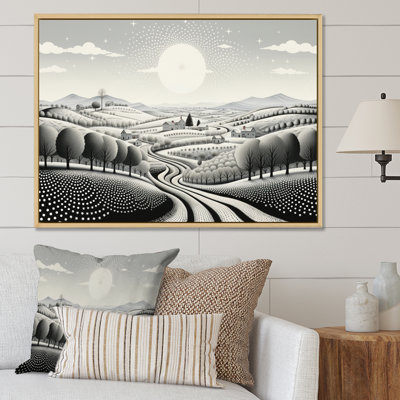 " Winter Farm Monochrome Harvest IV "