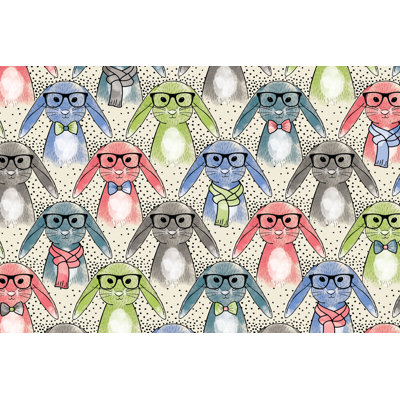 Hipster Bunnies - Wrapped Canvas Art Prints