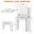 Jaseria Makeup Vanity Set with LED Lighted Mirror & Power Outlet for Bedroom-1602922611