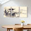 Paysage et nature, pavillon chinois traditionnel, ensemble de 3 reproductions d'art sur toile, paysage d'automne-640539640