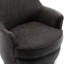 Fauteuil pivotant gris anthracite - et siège confortable avec base en bois 360