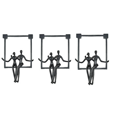 Adam & Friends Home Decor Swinging Couple Sculpture | 3-Piece |
