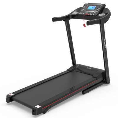 Home Use Incline Running Treadmill - 2.5hp Motor, 5" Screen, Foldable, Music, 250lb Capacity Foldable For Quiet , Capacity, 12 Workout Programs