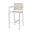 2 ensembles de sièges de terrasse, 29,50 po, rouille argentée, grillage gris 29,50 po, 2