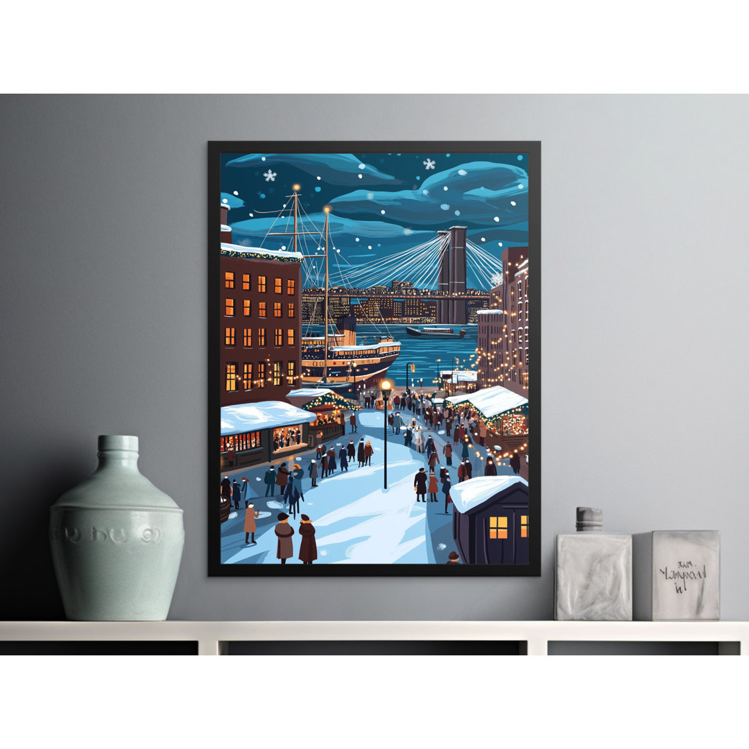New York Christmas Matte Poster