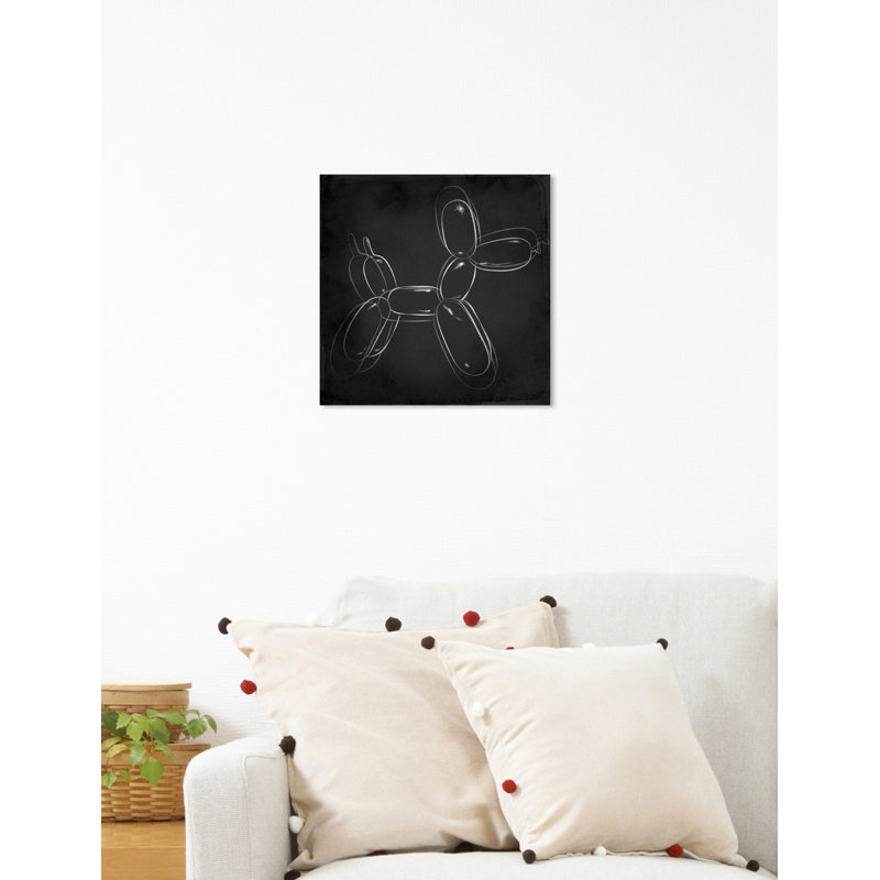 «Dogs and Puppies», impression d'art graphique sur toile tendue, H 16 po x l 16 po x P 1,5 po